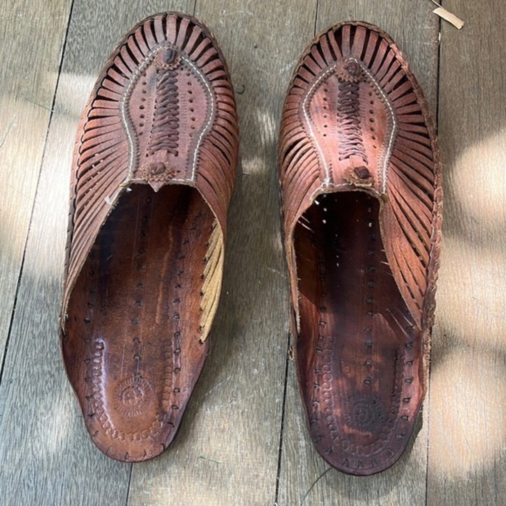 Handcrafted Leather Sandals - Brown